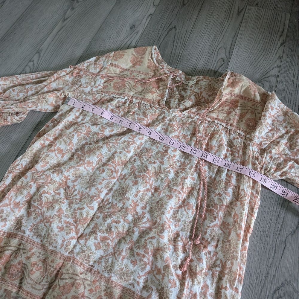 Nani Pani Magnolia Cotton Viole Size Medium/Large Boho Peasant Top - Picture 6 of 9